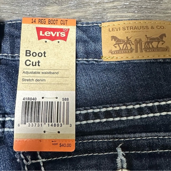 Levi’s Girls Boot Cut Adjustable Waistband Jeans NEW - Picture 9 of 9
